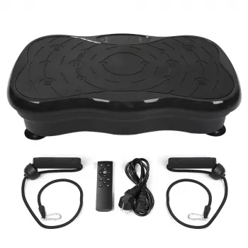 Extralink Vibration Platform for Exercise Fitness Moonwalk Spinmove Czarny