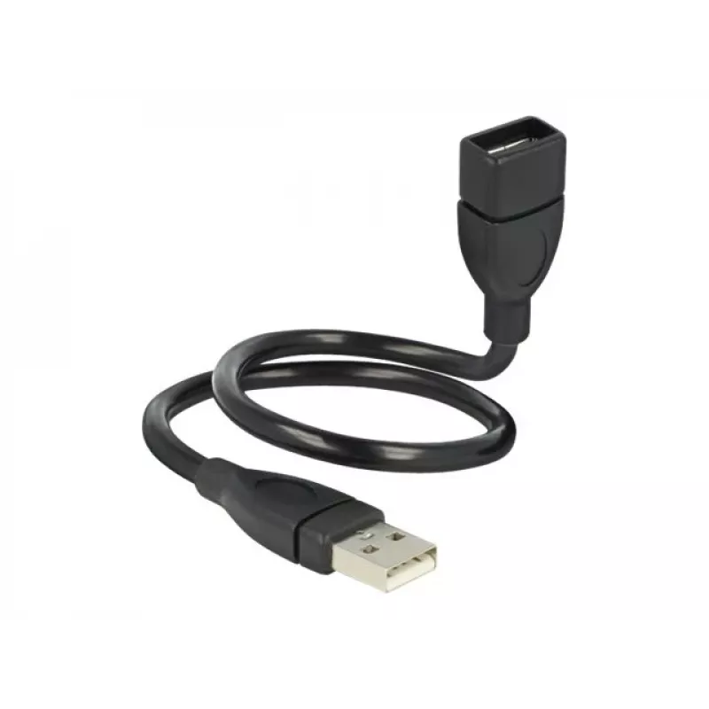 Kabel USB DeLOCK 35cm USB 2.0 83498 Czarny