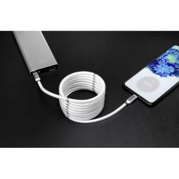 Przewód USB Renkforce USB 2.0 Wtyk USB-C™, Wtyk USB-C™ 2,00 m Biały Złocone styki wtyku (TO-6886785)