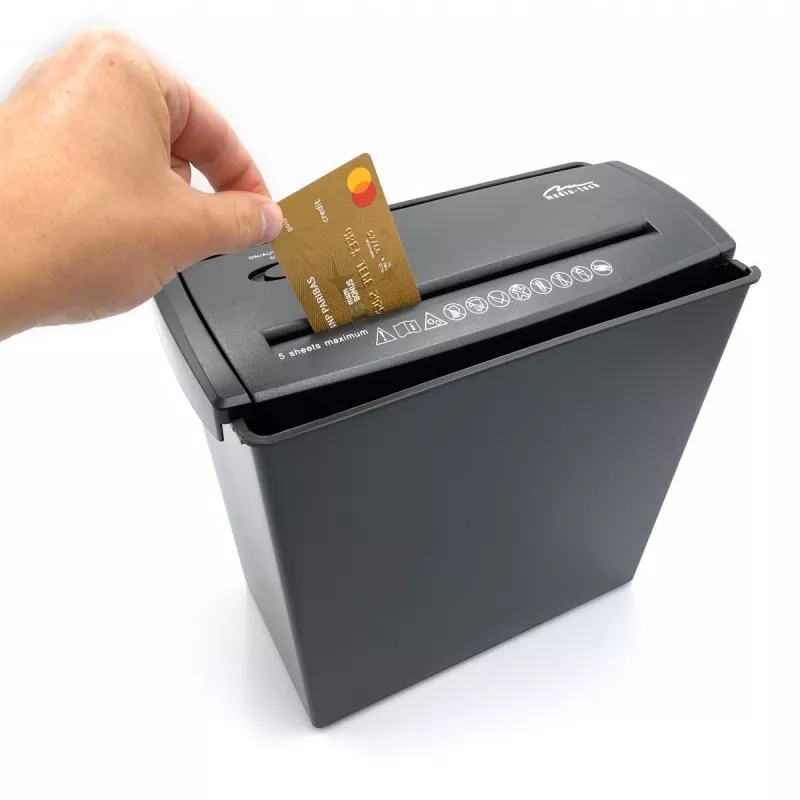 Niszczarka do dokumentów - tnie papier, folię, płyty CD/DVD, karty kredytowe (MT215)