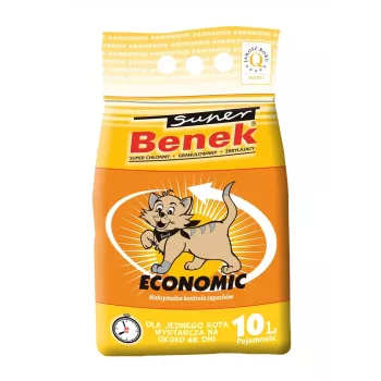Certech Super Benek Economic - Żwirek dla kota Zbrylający 10 l