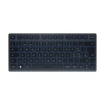 Klawiatura Bluetooth CHERRY KW 7100 MINI BT QWERTZ Swiss niebieska bezprzewodowa