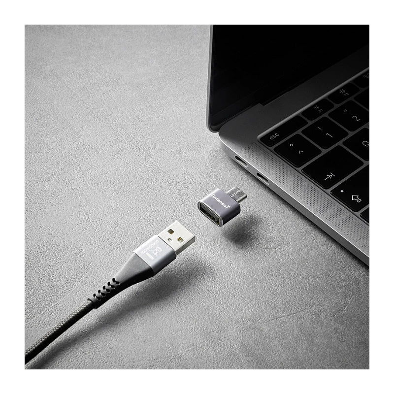 Intenso 3-pack USB Adapter USB-A -> USB-C C480C Aluminium