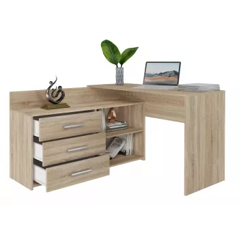 Topeshop DANY SONOMA KPL biurko komputerowe kolor dębu