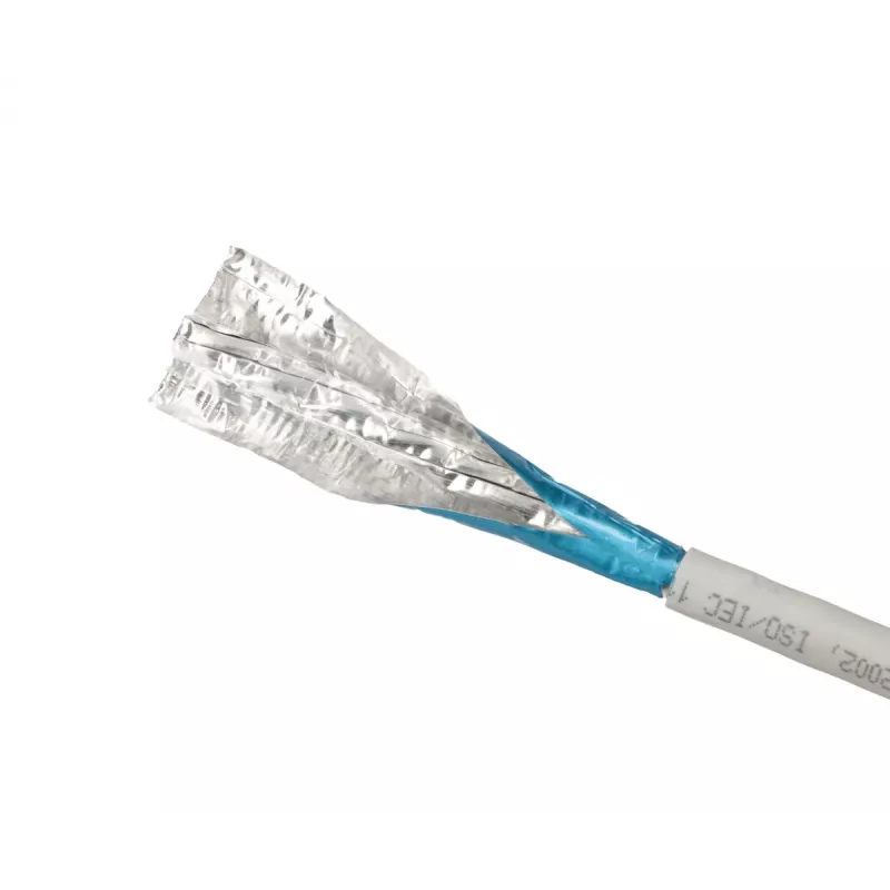 Kabel sieciowy Extralink Skrętka CAT6A FTP (F/FTP) V2 Wewnętrzny 500M Szary