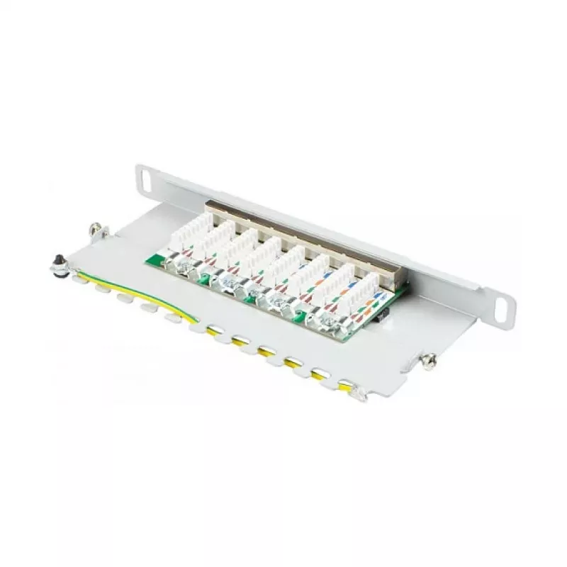 Good Connections Patchpanel 10Cat. 6 8-P. 0,5 HE lichtgr.