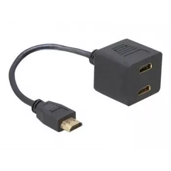 Kabel HDMI DeLOCK 65056 0,2 m wtyk męski na 2x gniazdo żeńskie