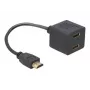 Kabel HDMI DeLOCK 65056 0,2 m wtyk męski na 2x gniazdo żeńskie