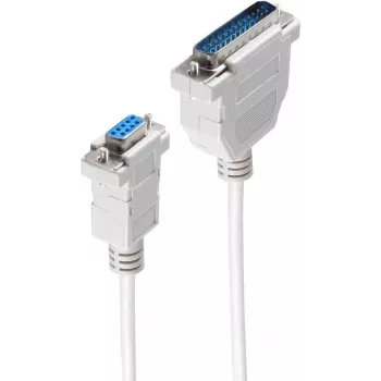 Kabel szeregowy ShiverPeaks BS78065-3 szary 3m DB-9 DB-25