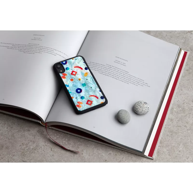 Etui ochronne iKins na iPhone XR — wzór Czarny Poppin Rock