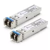 Extralink SFP 1.25G Moduł 2-szt., 1.25Gbps, LC/UPC, 1310nm, 20km, Single Mode, DOM