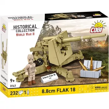 Cobi zestaw klocków Blocks 8.8 cm Flak 18 — 232 elementy, skala 1:35