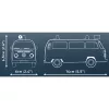Klocki konstrukcyjne Cobi Volkswagen T2b wóz strażacki skala 1:35, czerwony