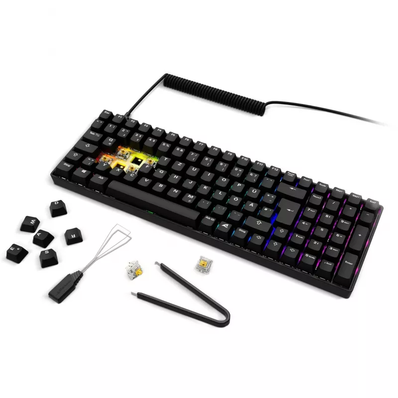 Klawiatura gamingowa Sharkoon SGK50 S2 RF Wireless QWERTZ niemiecka