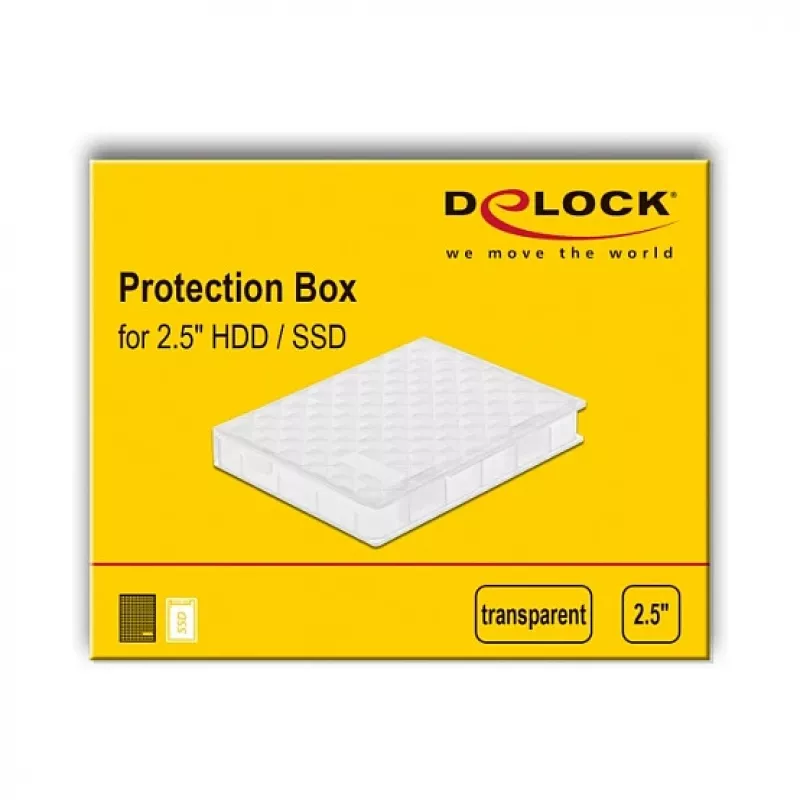 Pudełko ochronne na dysk HDD/SSD 2,5 inch DeLOCK 18367