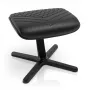 Podnóżek noblechairs NBL-FR-RL-BLK — czarny, skóra naturalna, rama aluminiowa, 490×400×450 mm, regulacja kąta nachylenia 0–45°