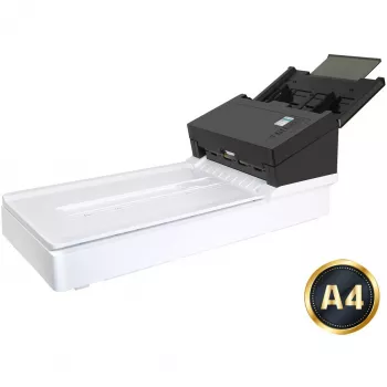 Skaner ADF Avision AD360GF — A4 ADF, 600 x 1200 DPI, podajnik na 100 arkuszy, CIS, dupleks, LCD, biały