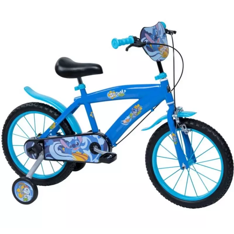 Children's bike HUFFY Disney Stitch 16-inch with training wheels, coaster brake