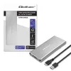 Aluminiowa obudowa QOLTEC 51833 dla dysku M.2 SSD, SATA na USB 3.0, obsługa do 2 TB