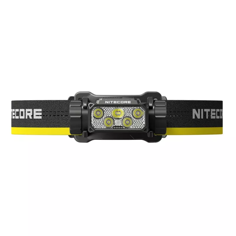 Latarka czołowa Nitecore HC70 UHE — latarka na opaskę, 1600 lumenów, wstrząsoodporna, wodoodporna, 0,172 kg, czarna