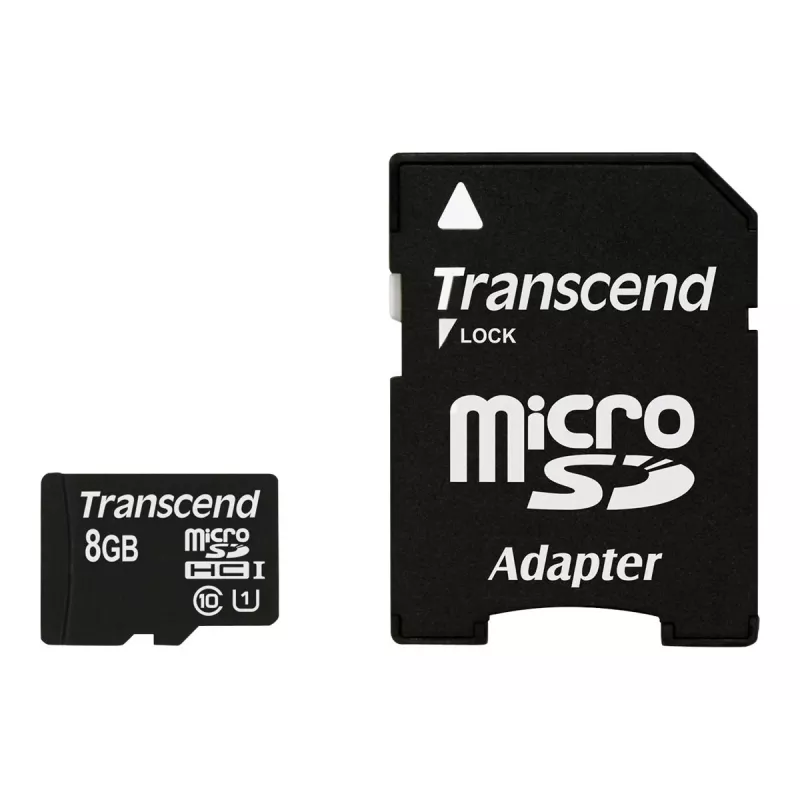 Transcend Premium - Karta pamięci flash (microSDHC z adapterem SD)