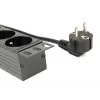 EnerGenie EG-PDU-014-F Rack Power Distribution Unit (8 gniazd FR, 1U, 16 A, wtyczka Schuko, 3 m, kolor czarny)