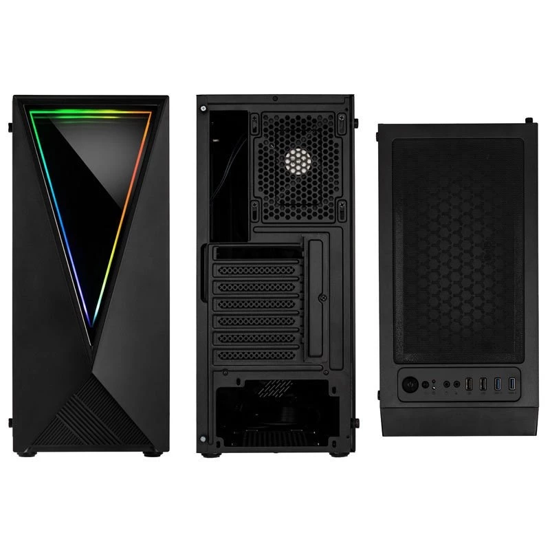 Kolink VOID RGB Obudowa wieżowa RGB Czarna Wentylator LED Okno Filtr przeciwkurzowy PC E