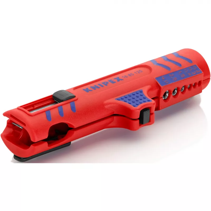 Knipex 16 85 125 SB ściągacz izolacji niebieski, czerwony