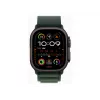 APPLE Watch Ultra 2 GPS + Cellular 49mm Czarna Koperta z Tytanu z Ciemnozielonym Paskiem Alpine Loop - Duży
