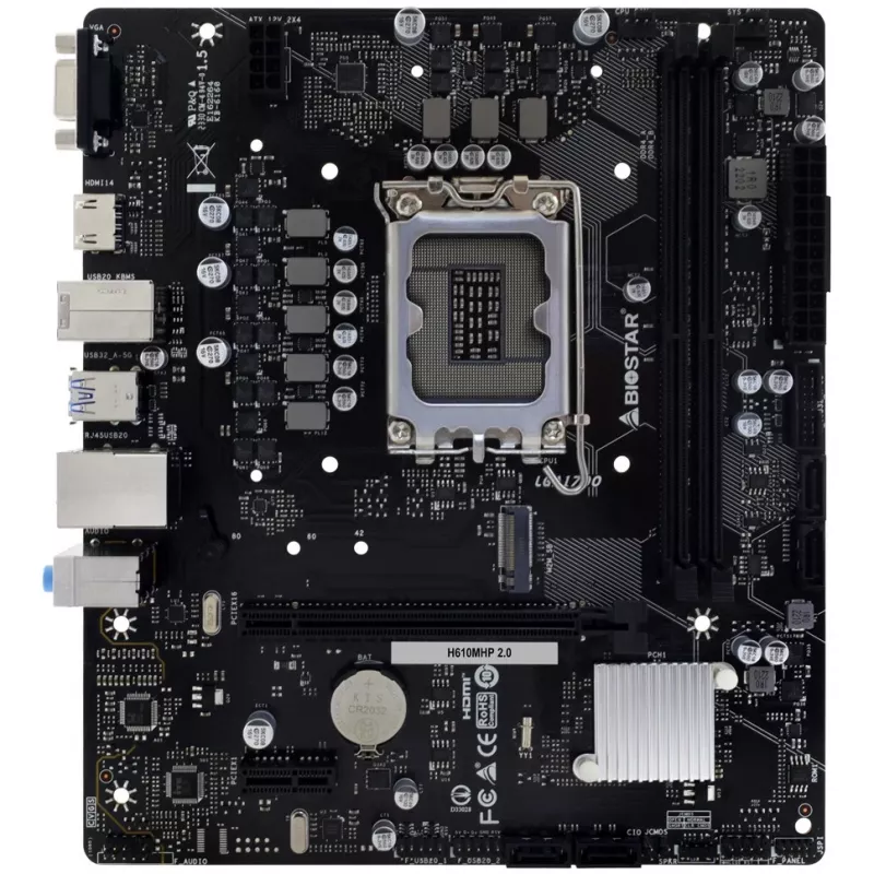 Biostar H610MHP 2.0 Płyta Główna Intel H610 LGA 1700 Micro ATX