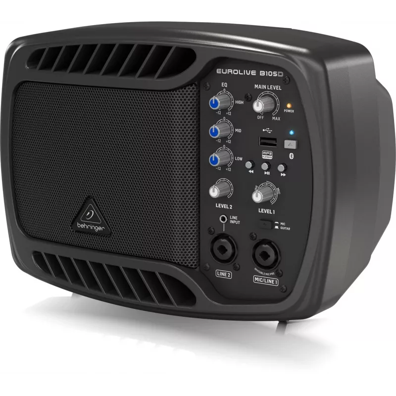 Behringer B105D głośnik Pełny zakres Czarny Przewodowy i bezprzewodowy 50 W