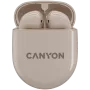 Słuchawki Bluetooth Canyon TWS-6 Tryb Gaming/BT 5.3 beżowy detal (CNS-TWS6BE)
