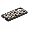 Etui ochronne iKins do Samsung Galaxy S20 — tekstura piramidy, czarne