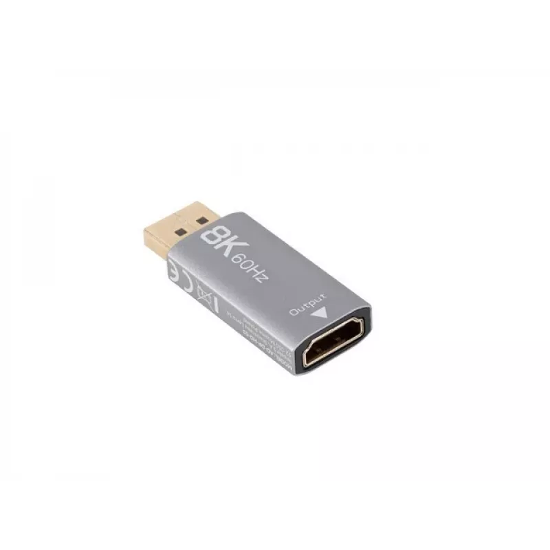 Przejściówka Lanberg AD-DP-HD-03 0 m DisplayPort HDMI Srebrny