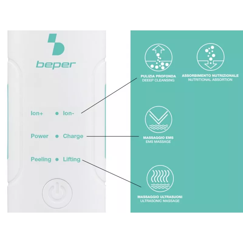 Beper P302VIS003 Ultradźwiękowy Peeling do Twarzy
