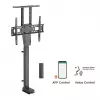 Maclean MC-866T Inteligentny Zmotoryzowany Podnośnik Telewizyjny TUYA Aplikacja Mobilna Podstawa Podłogowa Alexa Google Home 37''-80'' 60kg Szafka VESA (wtyczka EU)