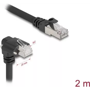 Kabel sieciowy DeLOCK czarny 2 m Cat6 SF/UTP RJ-45
