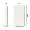 Antena dookólna QOLTEC 57013, 0,6–2,7 GHz, 30 dBi, polaryzacja pionowa, 50 Ω, biała obudowa ABS