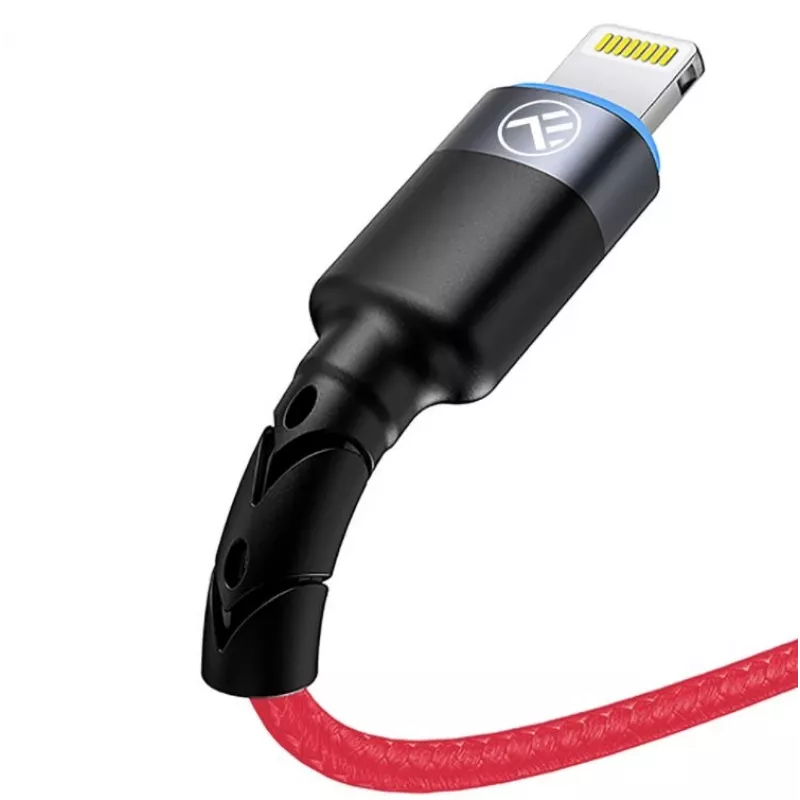 Kabel USB do Lightning Tellur, 3 A, 1,2 m, wskaźnik LED, czerwony