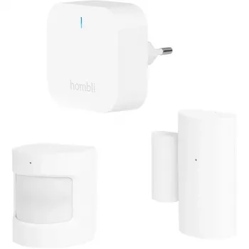 Czujnik ruchu Hombli HBSP-0109 — Pasywny czujnik podczerwieni (PIR), bezprzewodowy, detekcja 8 m, kąt 120°, bateria, biały