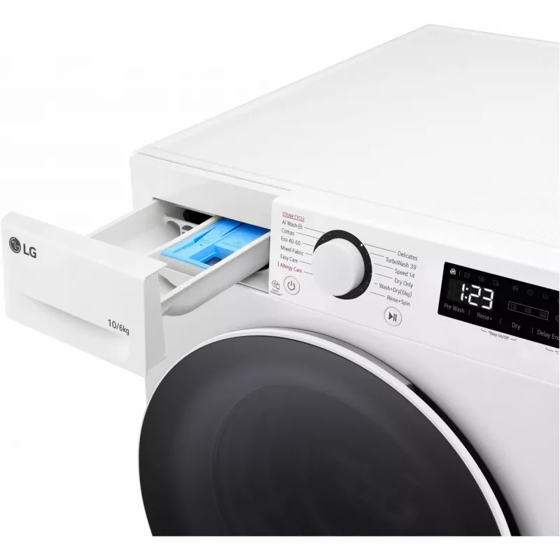LG F4DR510S0W Pralko-suszarka 10 kg 1400 obr./min Biała