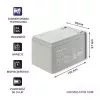 Qoltec 53045 akumulator AGM 12V 14Ah