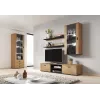 Cama set of two shelves 125cm SOHO lefkas oak/Czarny