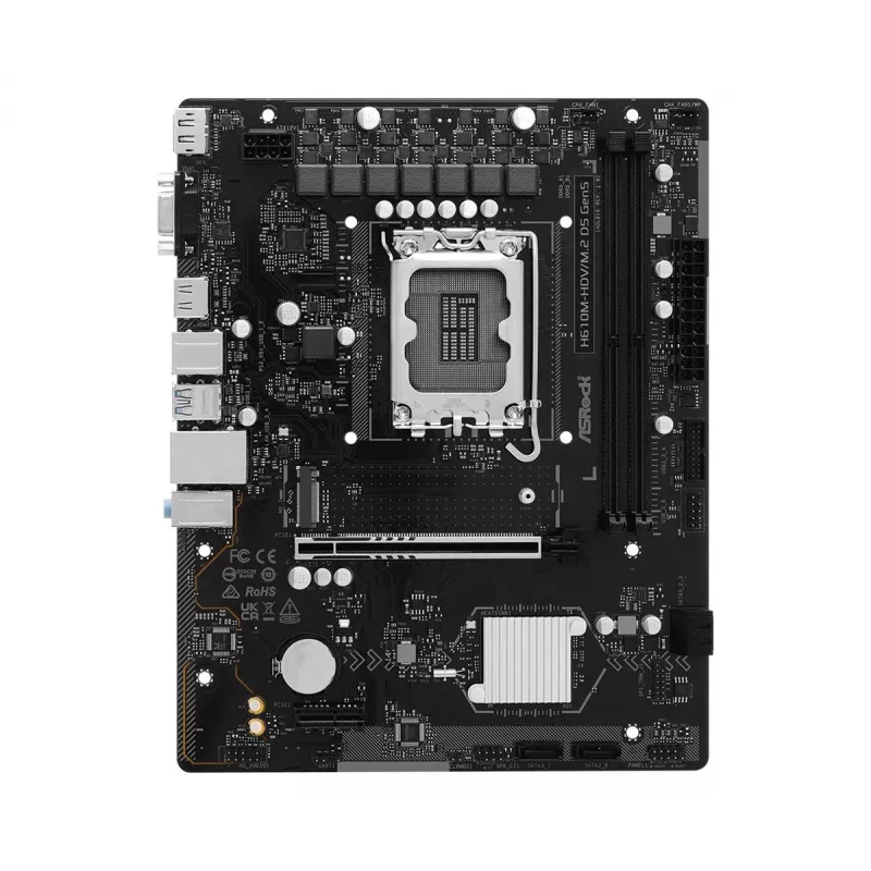 Płyta główna ASRock H610M-HDV/M.2 D5 Gen5 (LGA1700, mATX, DDR5, PCIe 5.0)