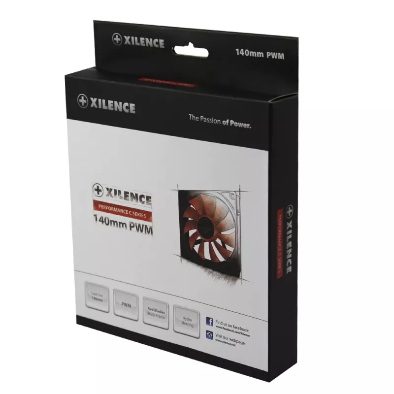 Wentylator obudowy 14 cm XILENCE XPF140.R.PWM, 140 mm, sterowanie PWM, do 700 obr./min