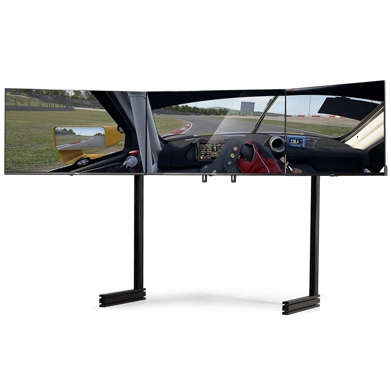 Next Level Racing Elite wolnostojący stojak na trzy monitory, 21–43 cale, czarny