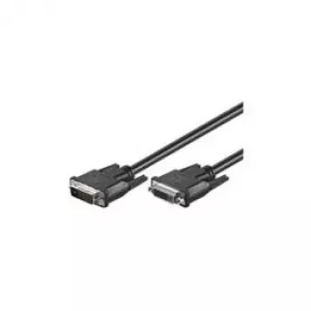 Wentronic Goobay Przedłużacz DVI-D FullHD Dual Link, Czarny, 2 m - Wtyk DVI-D Dual-Link (24+1-Pin) > Gniazdo DVI-D Dual-Link (24+1-Pin) (50855)