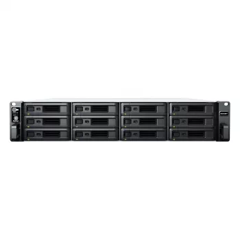 Synology RackStation RS2423+ Serwer NAS/magazynowy Rack (2U) Ryzen Embedded V1780B 8 GB DDR4 0 TB DiskStation Manager Czarny, Szary