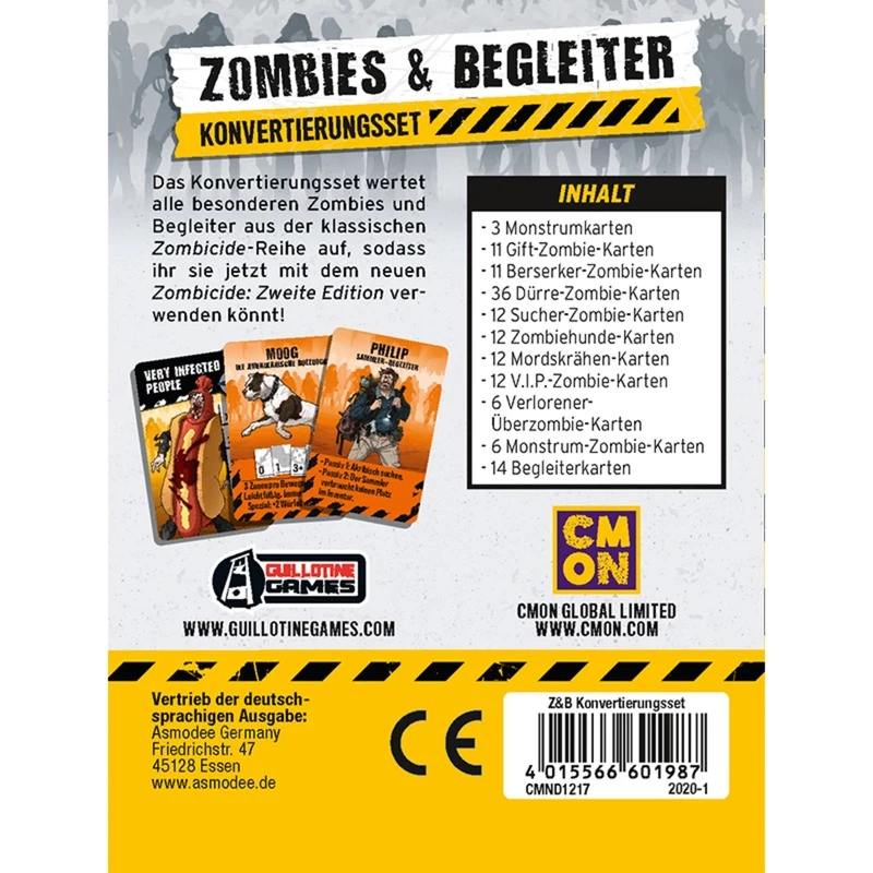 Zombicide 2. Edition - Zombies & Begleiter, zestaw konwersyjny do gry planszowej
