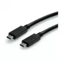 Kabel USB ROLINE 11.02.9057 USB 3.2 Gen 2 1 m USB-C Czarny